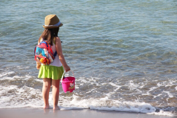 Bambini in spiaggia a Follonica
